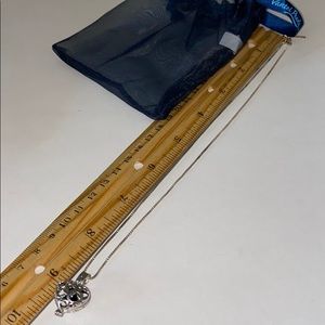 Vantel full heart cage necklace dark pearl